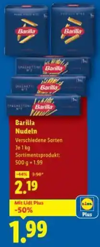 Lidl Barilla Nudeln Angebot