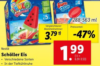 Lidl Nestlé Schöller Eis Angebot