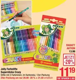 Maximarkt Jolly Farbstifte Supersticks Crazy Angebot