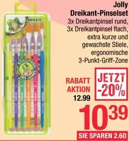 Maximarkt Jolly Dreikant-Pinselset Angebot