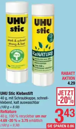 Maximarkt UHU Stic Klebestift Angebot