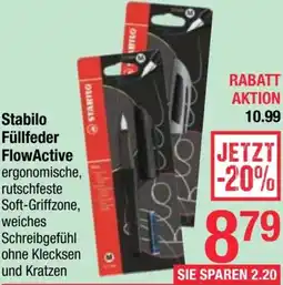 Maximarkt Stabilo Füllfeder FlowActive Angebot