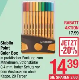 Maximarkt Stabilo Point Color Box Angebot