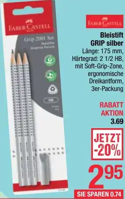 Maximarkt Bleistift GRIP silber Angebot