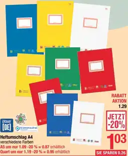 Maximarkt Heftumschlag A4 Angebot