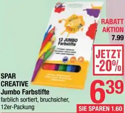 Maximarkt Spar Creative Jumbo Farbstifte Angebot