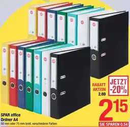 Maximarkt SPAR office Ordner A4 Angebot