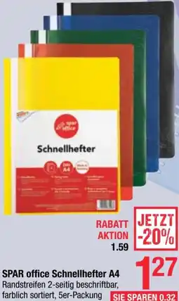 Maximarkt SPAR office Schnellhefter A4 Angebot