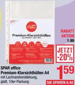 Maximarkt SPAR office Premium-Klarsichthüllen A4 Angebot