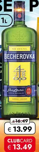 Travel FREE Becherovka Original Angebot