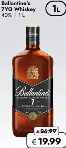 Travel FREE Ballantine's 7YO Whiskey Angebot