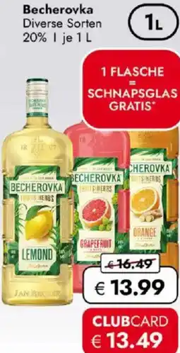 Travel FREE Becherovka Angebot