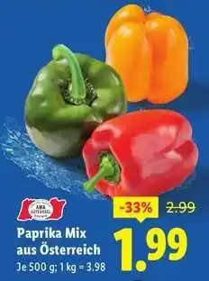 Lidl PAPRIKA-MIX AUS ÖSTERREICH Angebot
