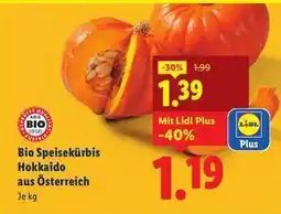 Lidl Bio Speisekürbis Hokkaido aus Österreich Angebot