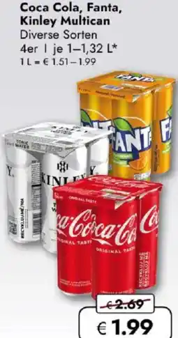 Travel FREE Coca Cola, Fanta, Kinley Multican Angebot