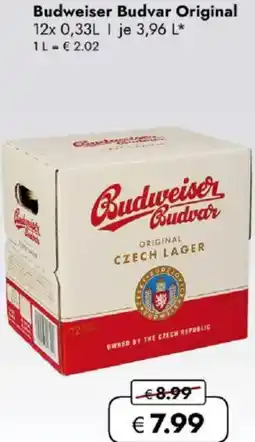 Travel FREE Budweiser Budvar Original Angebot