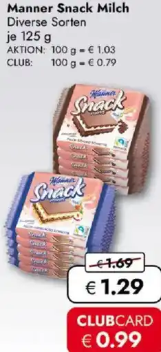 Travel FREE Manner Snack Milch Angebot