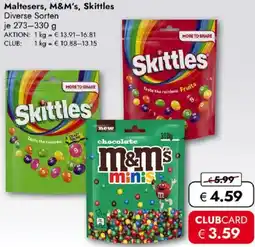 Travel FREE Maltesers, M&M's, Skittles Angebot
