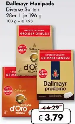 Travel FREE Dallmayr Maxipads Angebot