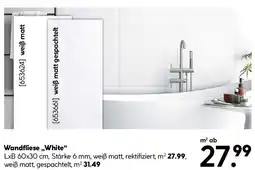 Hellweg Wandfliese White Angebot