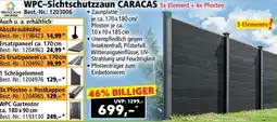 Norma WPC-Sichtschutzzaun CARACAS Angebot