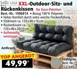 Norma bella casa XXL-Outdoor-Sitz- und Rückenkissen Angebot