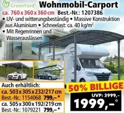 Norma GreenYard Wohnmobil-Carport Angebot