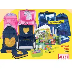 Maximarkt Schultaschenset Flexi Heart, Pink Unicorn oder Flexi Goal 46-teiliges Maximarkt Angebot