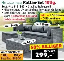 Norma Garten & Freizeit Rattan-Set Angebot