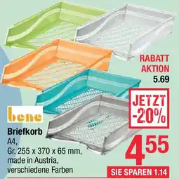 Maximarkt bene Briefkorb Angebot
