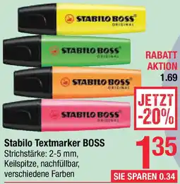 Maximarkt Stabilo Textmarker BOSS Angebot