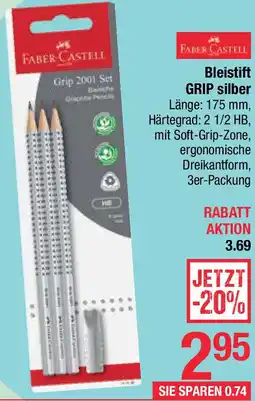 Maximarkt Bleistift GRIP silber Angebot
