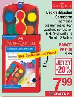 Maximarkt FABER CASTELL Deckfarbkasten Connector Angebot