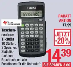 Maximarkt Taschen- rechner TI-30Xa Angebot