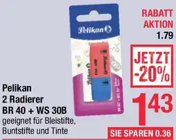 Maximarkt Pelikan 2 Radierer Angebot