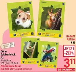 Maximarkt Dürer Zeichenblock A3 Angebot