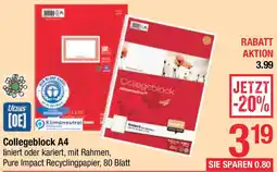 Maximarkt Collegeblock A4 Angebot