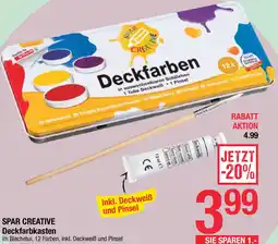 Maximarkt Spar creative Deckfarben Angebot
