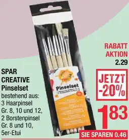 Maximarkt Spar creative Pinselset Angebot