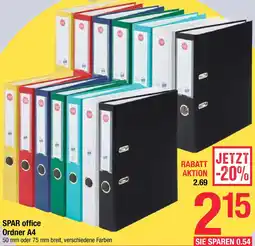 Maximarkt SPAR office Ordner A4 Angebot