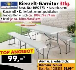 Norma Bierzelt-Garnitur Angebot