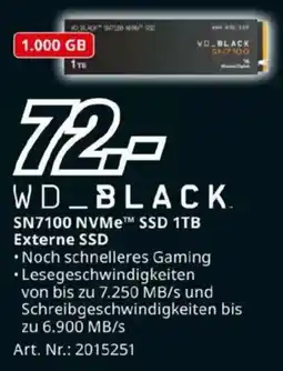 Media Markt WD_BLACK. SN7100 NVMe™ SSD 1TB Externe SSD Angebot