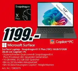 Media Markt Microsoft Surface Surface Laptop Angebot