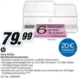 Media Markt hp Envy 6532e Multifunktionsdrucker Angebot