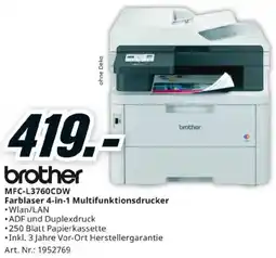 Media Markt brother MFC-L3760CDW Farblaser 4-in-1 Multifunktionsdrucker Angebot