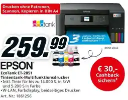 Media Markt EPSON® EcoTank ET-2851 Tintentank-Multifunktionsdrucker Angebot