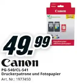 Media Markt Canon Druckerpatrone und Fotopapier Angebot