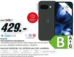 Media Markt Gemini Pixel 9a Vertragsfreies Smartphone Angebot