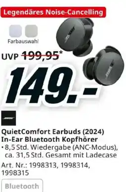 Media Markt QuietComfort Earbuds (2024) In-Ear Bluetooth Kopfhörer Angebot