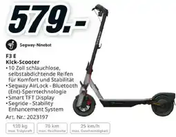 Media Markt Segway-Ninebot F3 E Kick-Scooter Angebot